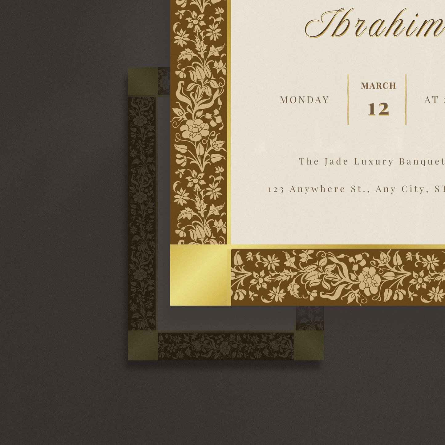 Imperial Fleur de Luxe Invitation