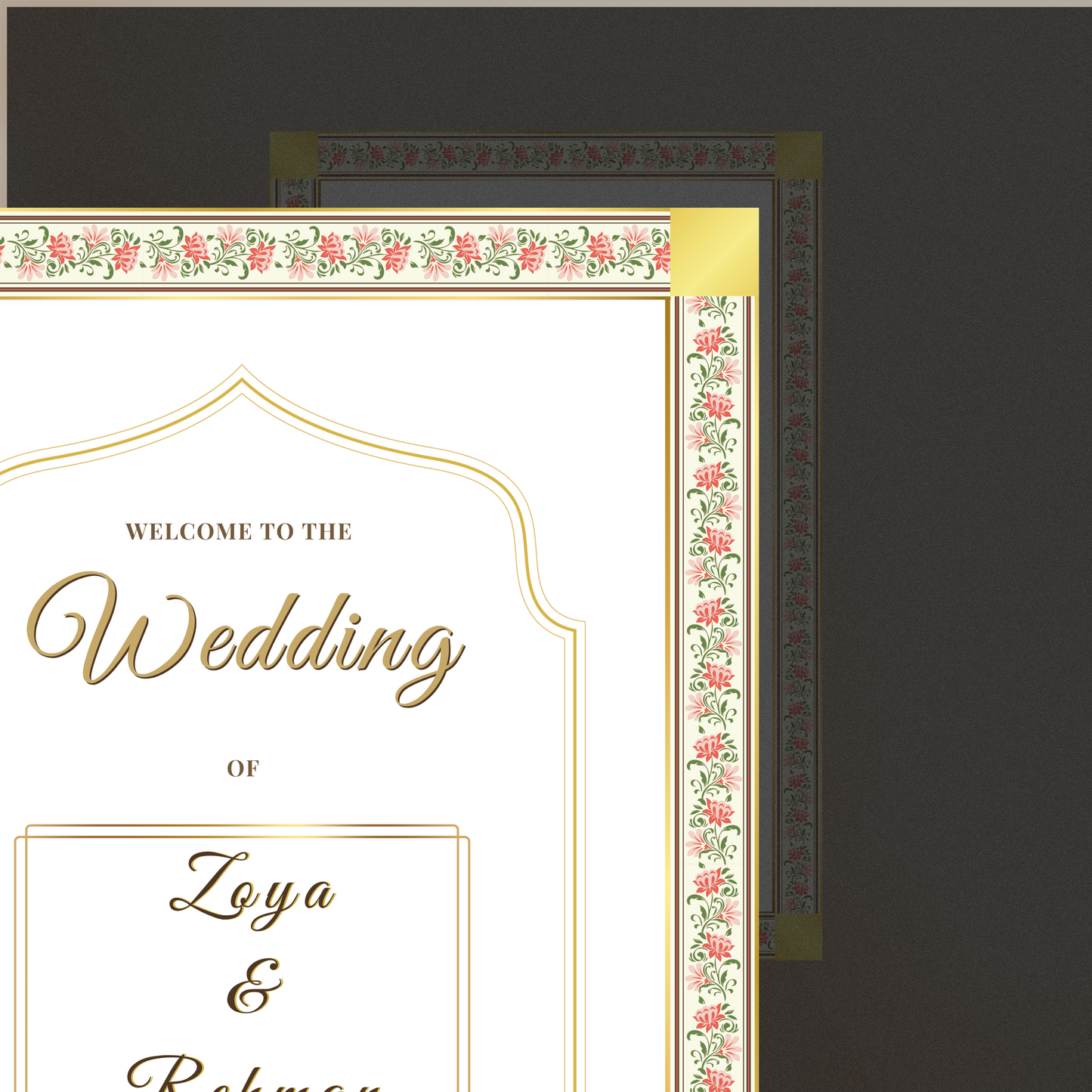 Ethereal Gold Blossom Invitation